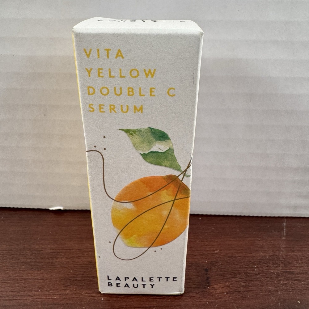 Lapalette Beauty Vita Yellow Double C Serum 1.18 fl oz Vitamin C Anti-Aging NIB